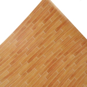 Puppenhaus Medium Holz Selbstklebend 1:12 Dielen Effekt Papier Bodenbelag