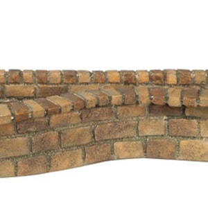 Dolls House Shaped Raised Brick Garden Pond Miniature 1:12 Scale Accessory