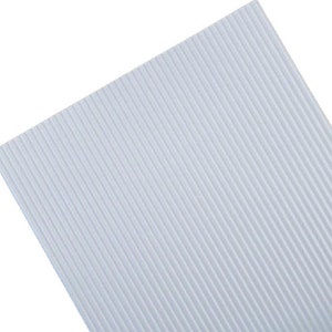 Dolls House White Corrugated Tin Roof Sheet Miniature Builders DIY Fixtures