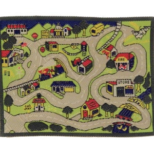 Dolls House Car Rug Mat Miniature Nursery Play Room Accessory 1:12