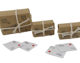 Dolls House Mail Parcels & Letters Post Office Hall Accessory Miniature Delivery