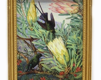 Melody Jane Puppenhaus Bild „Die See“ In Goldrahmen – Miniatur-Zubehör Im Maßstab 1:12