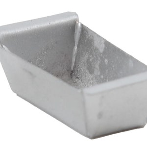 Dolls House Silver Cake Bread Baker Pan Salt Loaf Tin Kitchen Bakeware Accessory