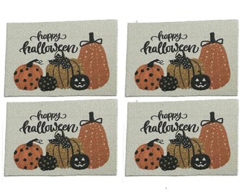 Dolls House Happy Halloween Placemats Table Mats Miniature Dining Room Accessory