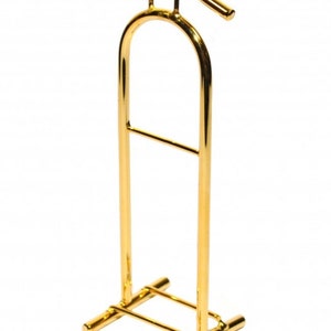 Dolls House Vintage Brass Valet Clothes Stand Miniature Gents Bedroom Furniture