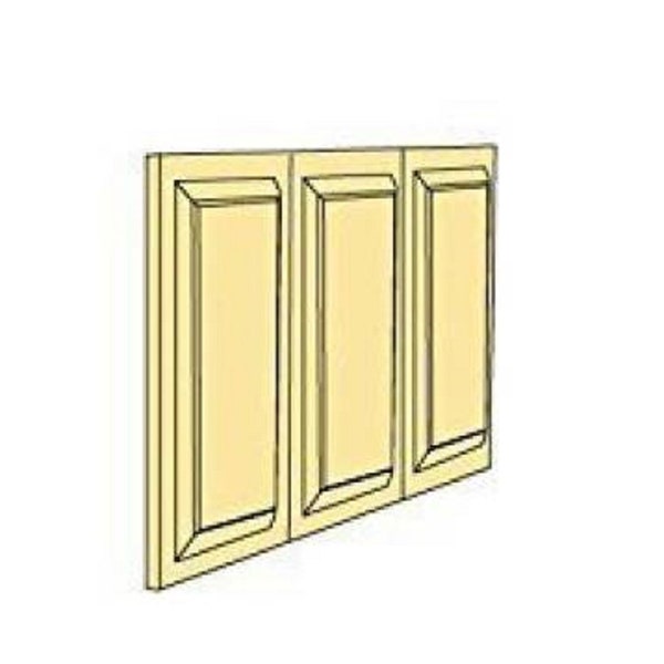 Puppenhaus Classic Bare Wood Wainscot 3 Erhabene Panels Builders DIY 1:12