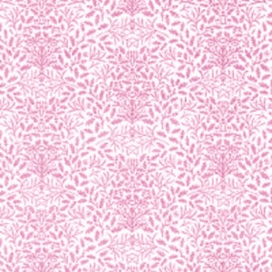 Dolls House William Morris Design Acorns Pink Half Inch 1:24 Scale Wallpaper