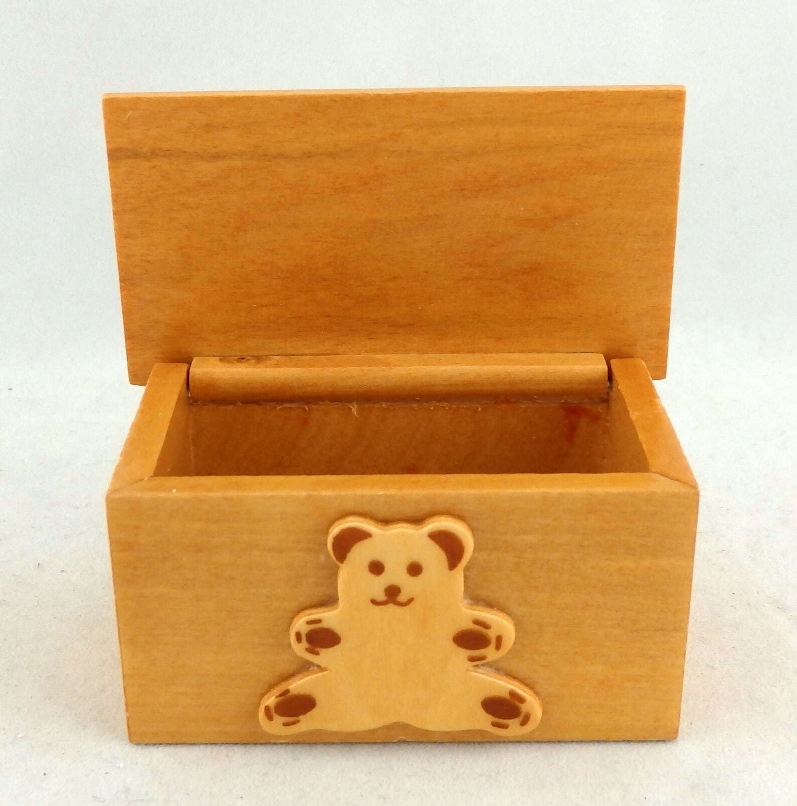 Dolls House Teddy Bear Toy Box Chest Ottoman Light Oak Nursery Etsy