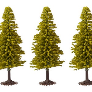 Dolls House 5 Small Spruce Trees Miniature Christmas Garden Scene Accessory