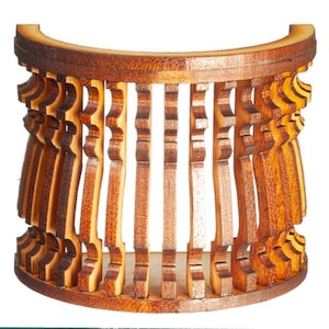 Dolls House Balcony Round F Curve Laser Cut Wooden Gallery 1:12 Scale