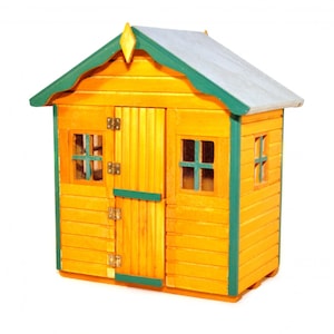 Child&#39;s Wendy Play House Garden Out Building 1:12 Scale Dolls House Miniatured Shed