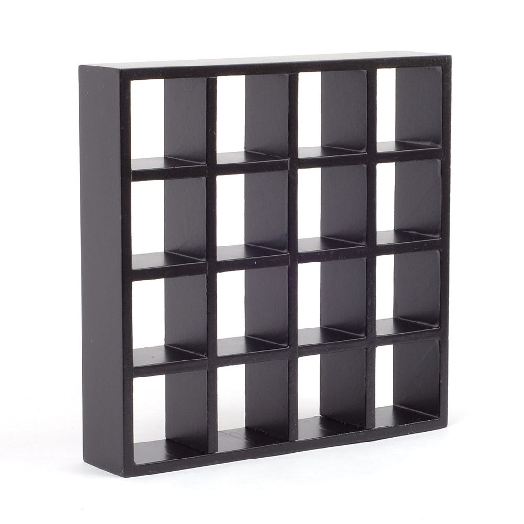 Melody Jane Puppenhaus 2-Cube Regal – Modernes Display-Regal Für Miniaturen (Maßstab 1:12)