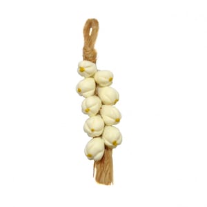 Dolls House String of Garlic Rope Vegetable Kitchen Shop Store Cafe Accessory