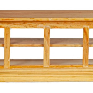 Dolls House Oak Display Case Cabinet Counter 1:12 Shop Fitting Store Furniture