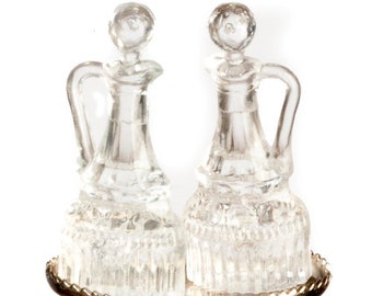 Dolls House Oil &amp; Vinegar Cruet Set Miniature Dining Room Kitchen Accessory