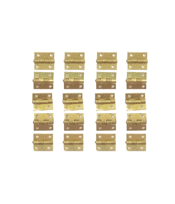 Dolls House Small Brass Butt Hinges Miniature Fixtures & Fittings