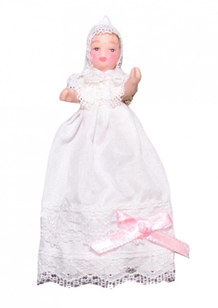 CASA delle bambole ragazza vittoriana che servono Donna in miniatura Persone In Porcellana 