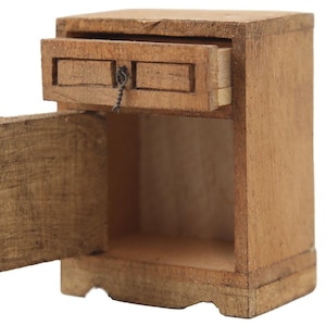 Dolls House Mexican Rustic Bedside Table Nightstand Hacienda Bedroom Furniture