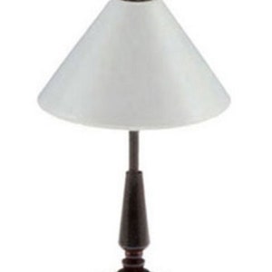 Dolls House Contemporary Bronze Table Lamp 12V Electric Lighting