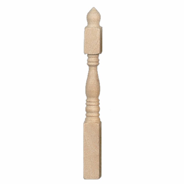 Dolls House 6 Narrow Centurian Newel Posts Miniature DIY Timber 1:12 Scale