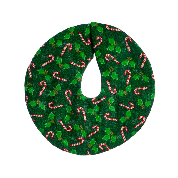 Melody Jane 1:12 Scale Dollhouse Christmas Tree Skirt - Green Candy Cane Miniature Accessory - View #3