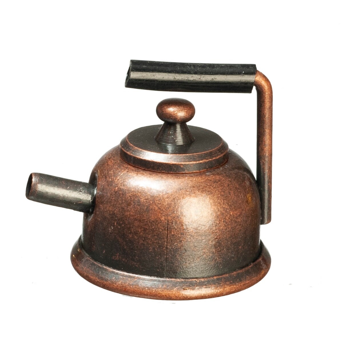 Puppenhaus Antik Bronze Wasserkocher Metall Teekanne Mini 1:12 Küchenzubehör 