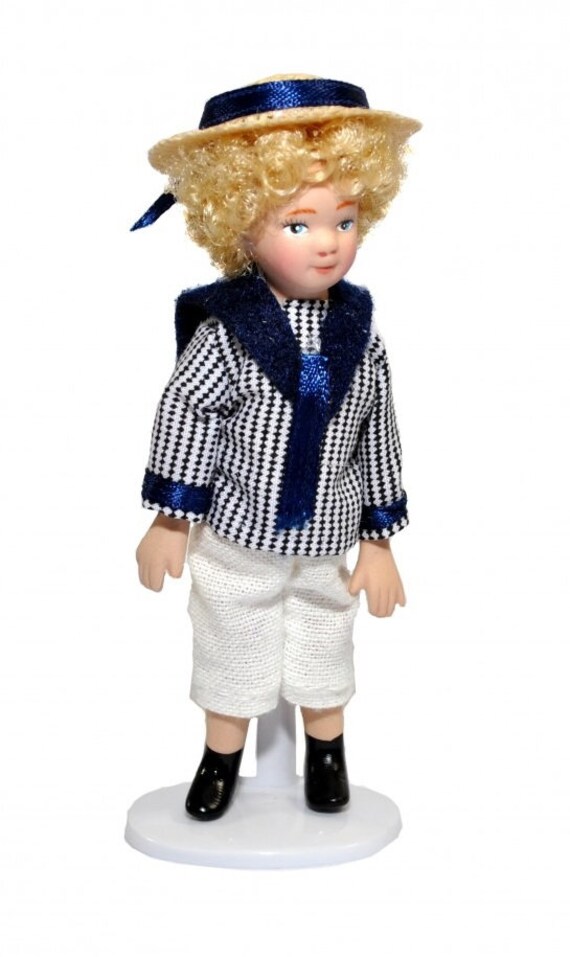 Dolls House Victorian Boy in Sailor 