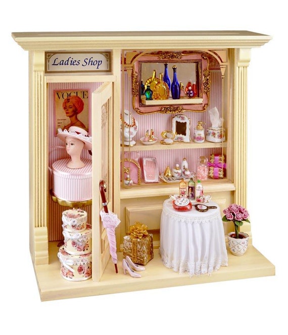 Dolls House Ladies Shop with Accessories Reutter Miniature Etsy
