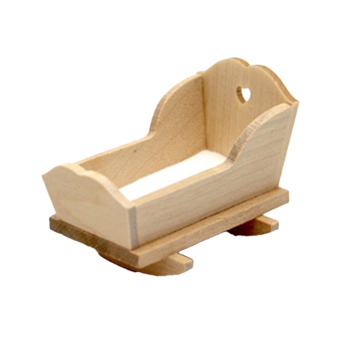 Dolls House Bare Wood Rocking Cradle Crib Unfinished Miniature - Etsy