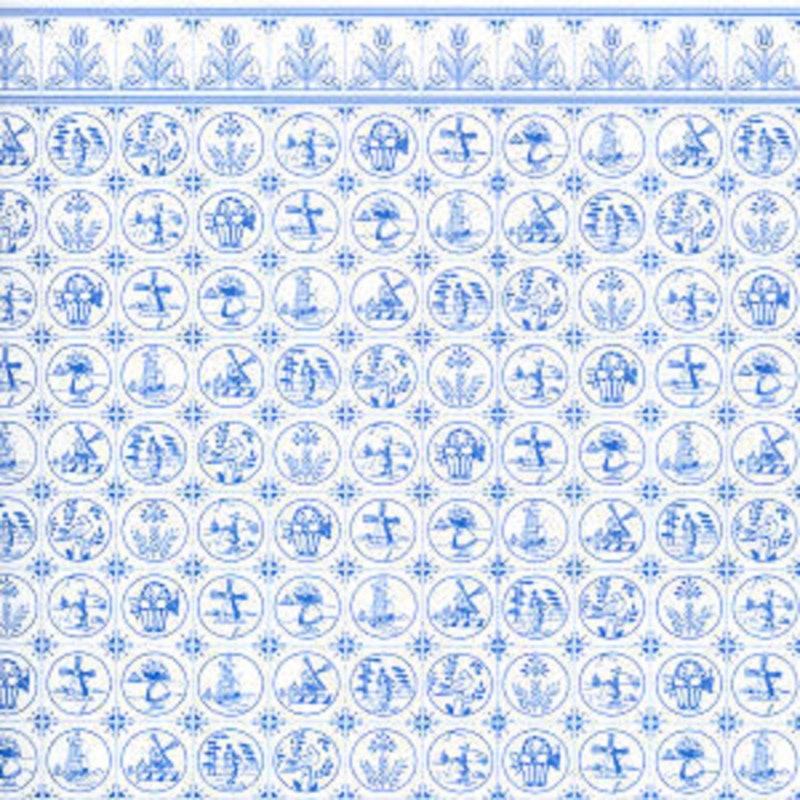 Delft Tile Wallpaper - Etsy
