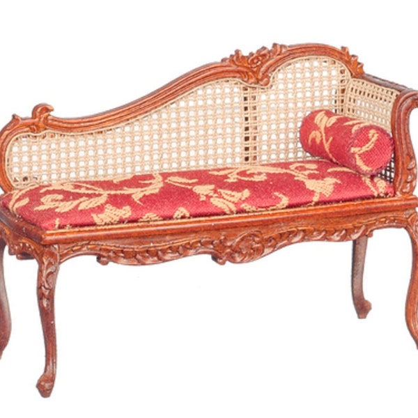 Dolls House Louis XV Fainting Couch Chaise Longue Sofa JBM Miniature Furniture