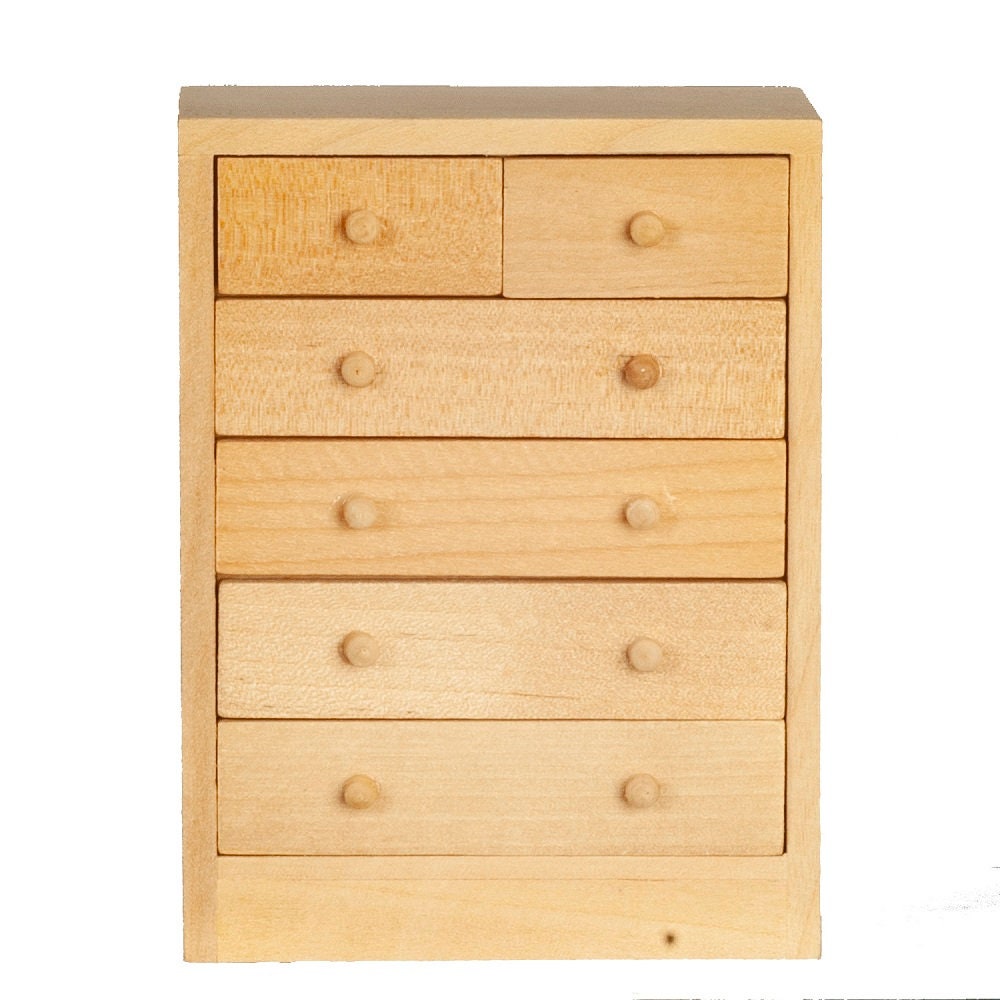 Melody Jane Puppenhaus Attika-Koffer Aus Unbehandeltem Holz – Miniatur 1:12, Zum Bemalen Oder Beizen