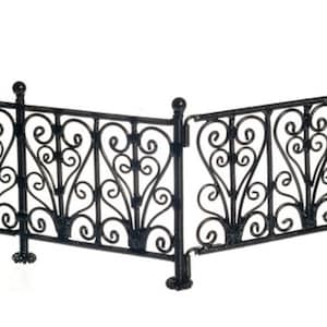 Dolls House Black Wire Wrought Iron Fence Railings Miniature Garden Furniture