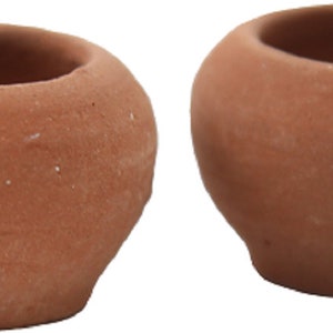 Casa delle bambole, vaso rotondo in terracotta, vaso di terracotta, accessorio per giardino, esterno e patio
