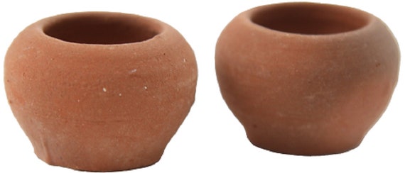 Melody Jane Mini-Blumentöpfe – Terrakotta-Set Für Puppenhaus & Garten-Deko