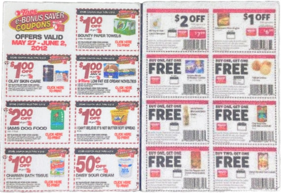 Dolls Houses Shopping Discount Coupon Dollar Saving Magazine Newspaper  Accessory