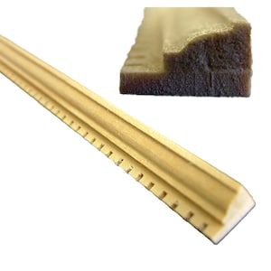 Dolls House Dentil Crown Moulding 17.3/4 x 3/8&quot; Narrow Wooden Trim 450 x 10 mm