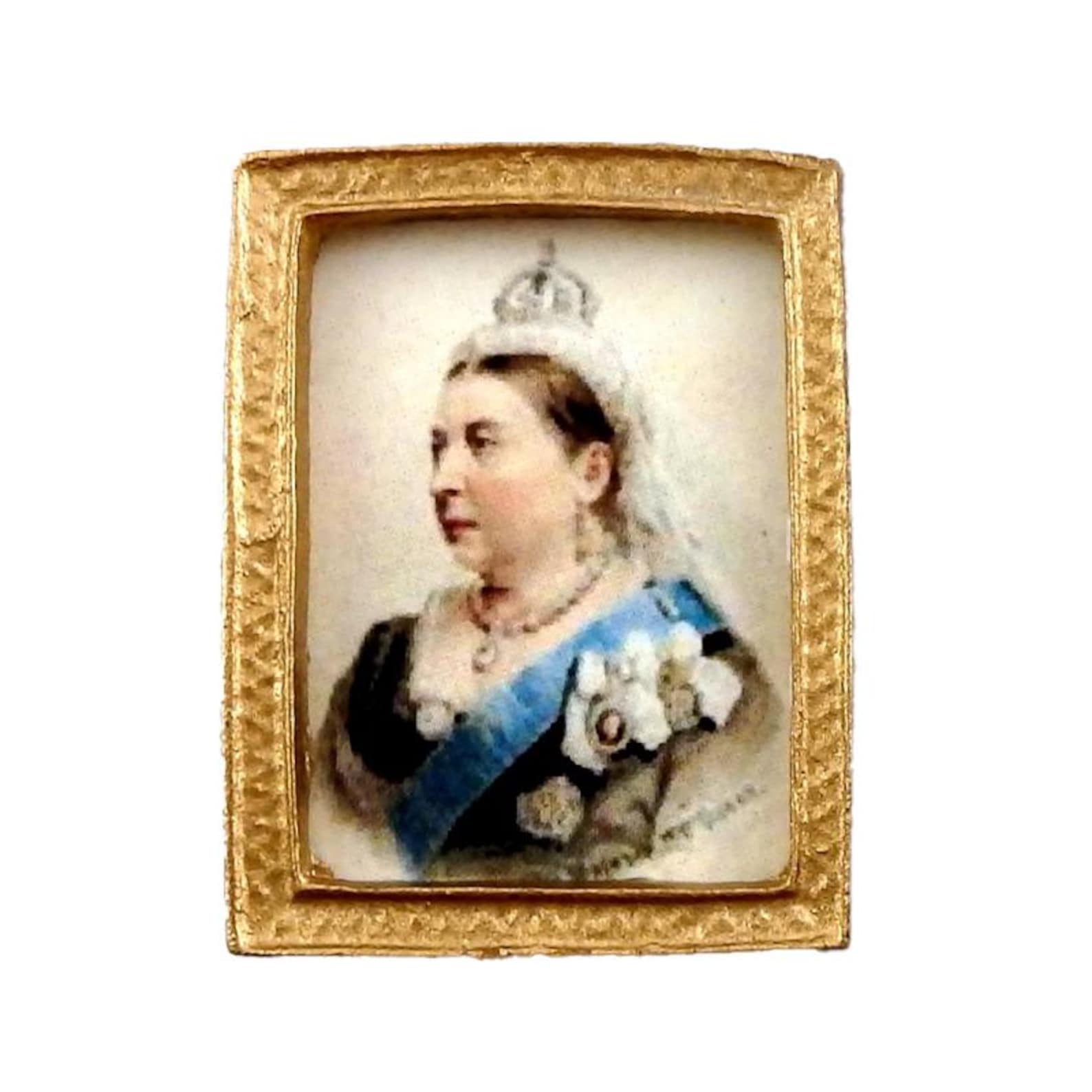 Dolls House Miniature Queen Victoria Portrait Picture in Gold Frame - Etsy