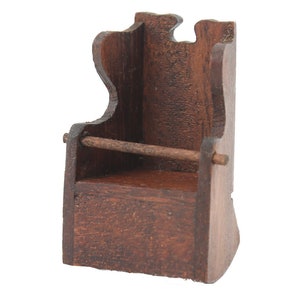 Dolls House Early American Baby Rocker Rocking Chair Childs Highchair Furniture
