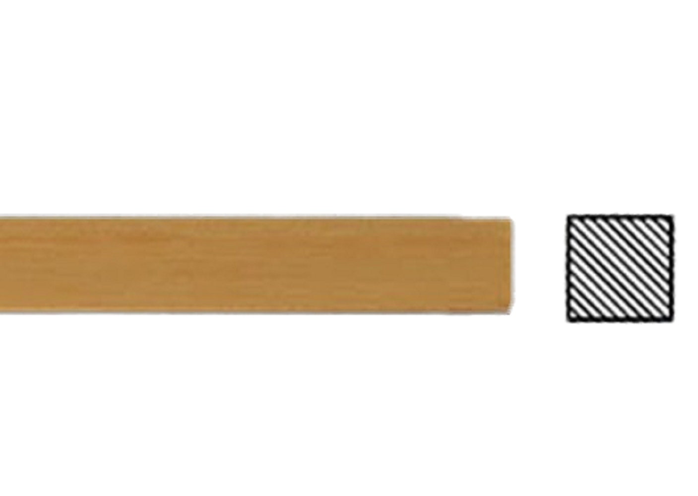Melody Jane Puppenhaus-Holzbalken – 6 Stück, 450 X 20 X 20 Mm, Rohes Holz Für Miniaturbau Im Maßstab 1:12
