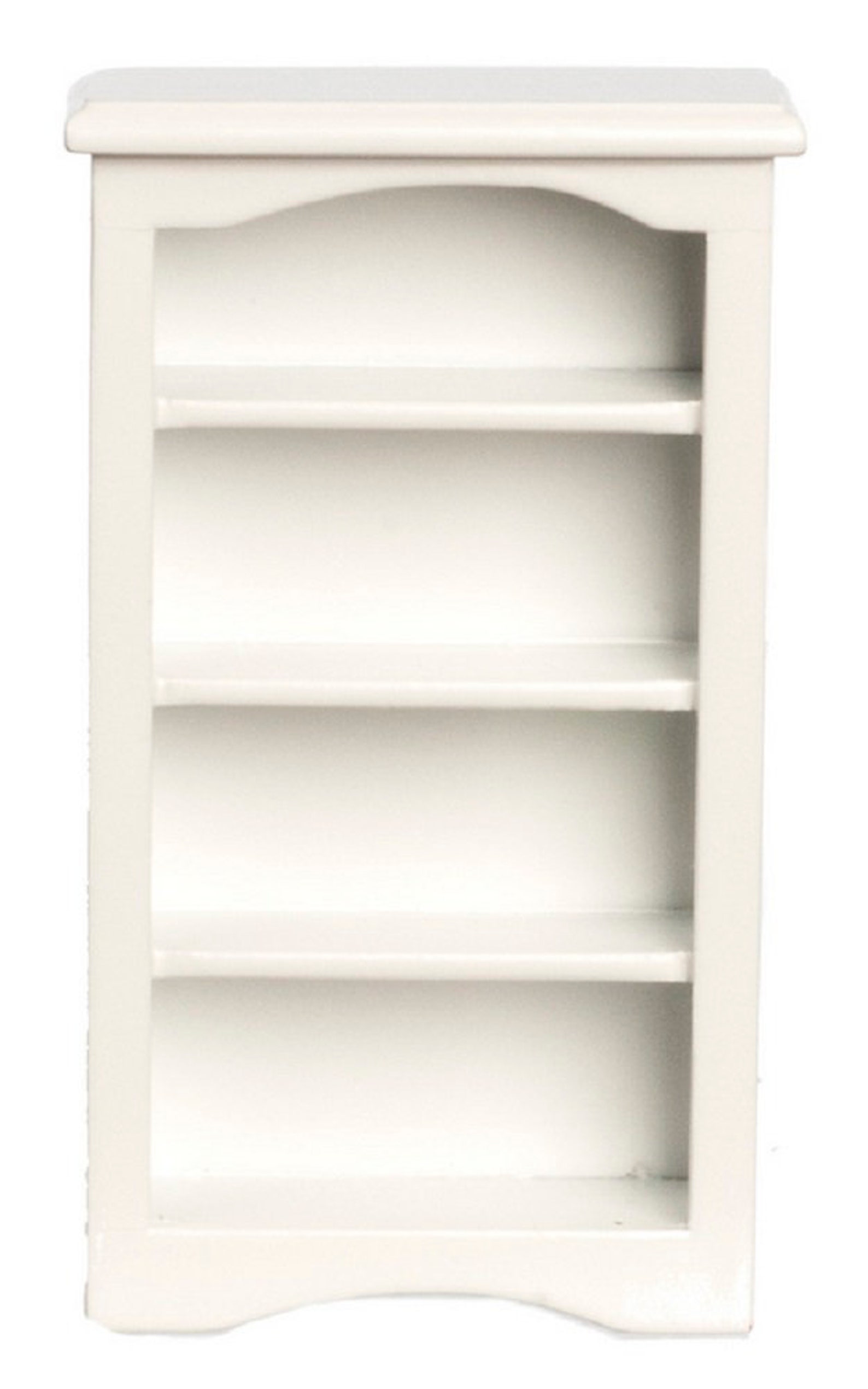 Dolls House White Wooden Small Shelf Bookcase Miniature 1:12 Scale ...
