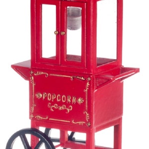 Domek dla lalek Maszyna do robienia popcornu Miniaturowy mebel cyrkowy na jarmarku