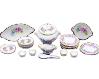 Ensemble de vaisselle miniature pour maison de poupée : 8 ustensiles de cuisine en PVC - France