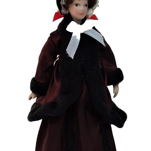 Melody Jane Victorian Porcelain Doll – 1:12 Scale Maid Cook Miniature Figure