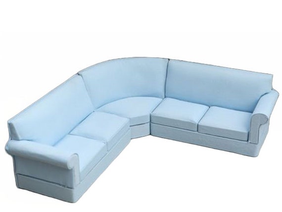 Baby blue sectional sofa hotsell
