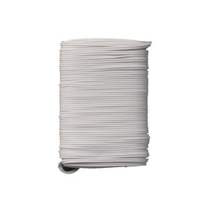 May include: A roll of white electrical wire, neatly coiled and ready for use.