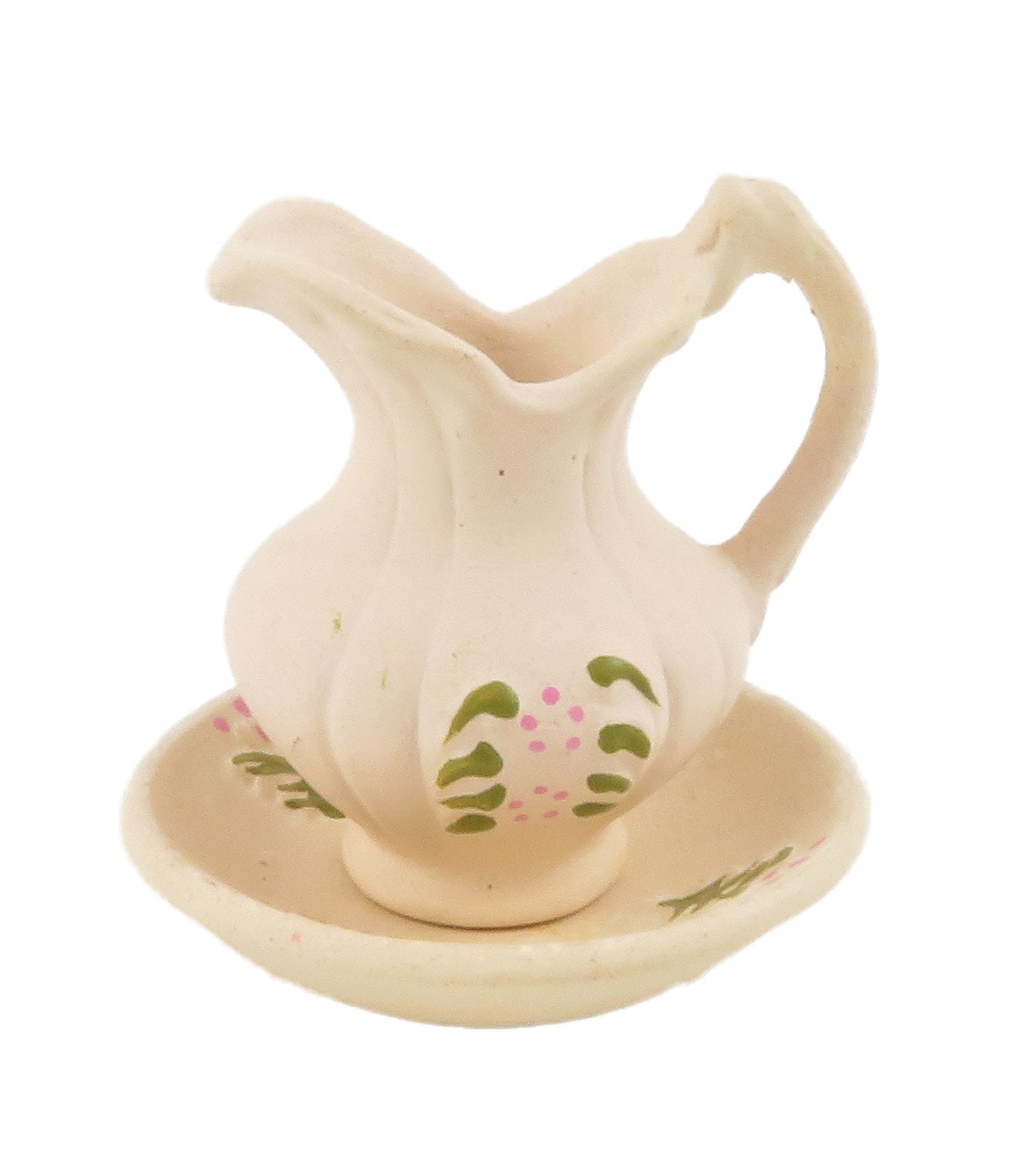 Melody Jane Puppenhaus Zubehör – Viktorianische Krug & Schale Im Blumenmuster, Maßstab 1:12