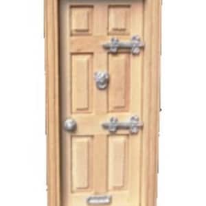 Dolls House Door Furniture Set 1:24 Scale Hinges Knocker Handle &amp; Letterbox