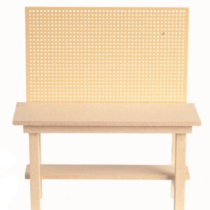 Dolls House Shed Garage Workbench Tool Bench Miniature Garden Furniture