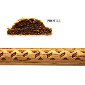 Dolls House Decorative Beech Wood Dado Rail Wooden Patterned Trim